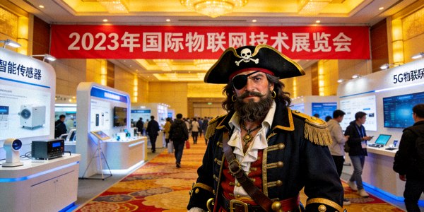 赏金船长参加2023年国际物联网技术展览会现场照片